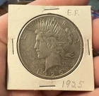 1925 American Silver Peace Dollar EF.