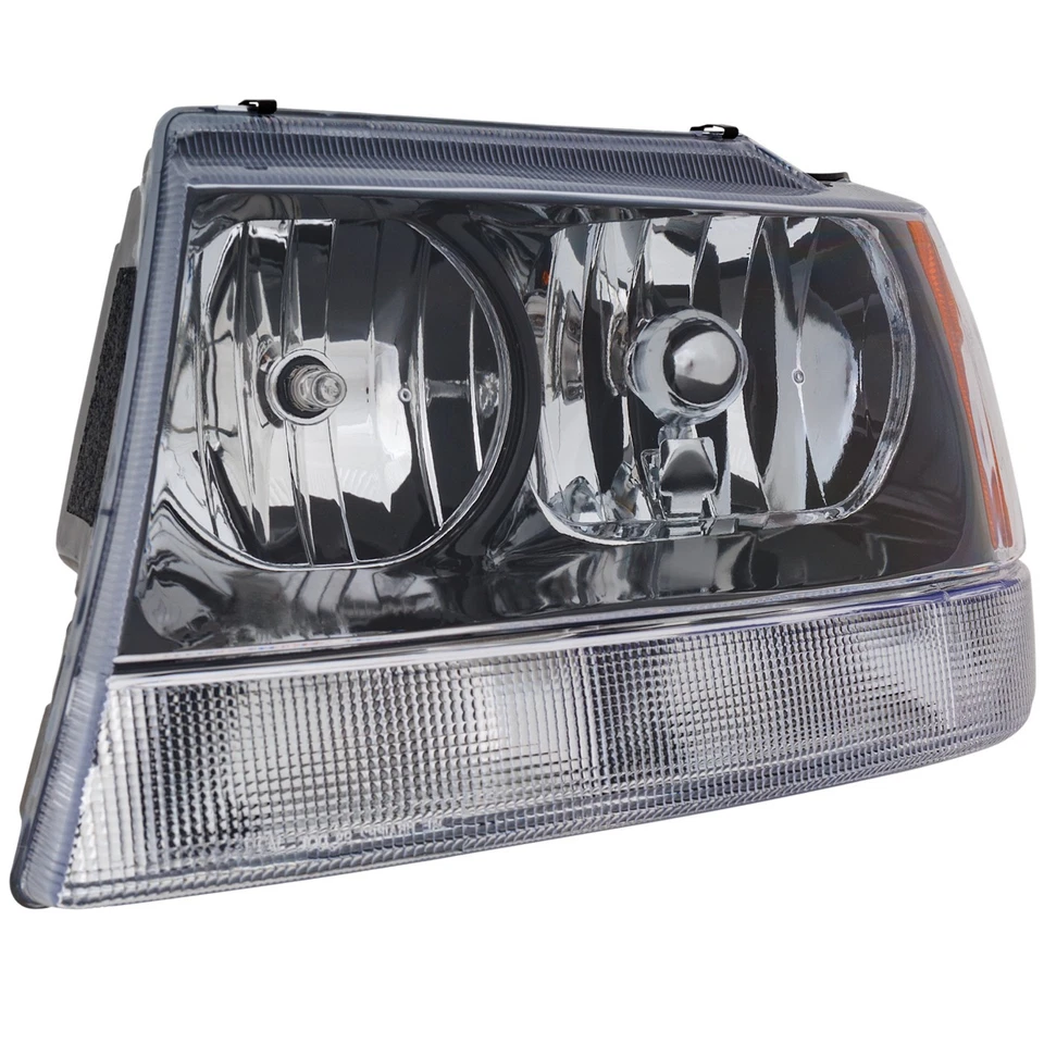 Kit de faros halógenos para Jeep Grand Cherokee 2002-2004 montaje izquierdo derecho Foto 3 de 4