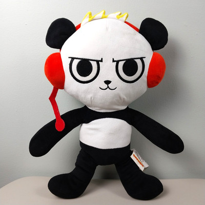 Pocket Watch Ryan's World 18'' Panda Bear Plush Toy Stuffed Animal