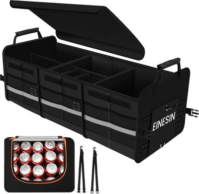 Kofferraum Organizer Polyester 88L Fächer klappbar Stauraum Auto Reise - Bild 1 von 4