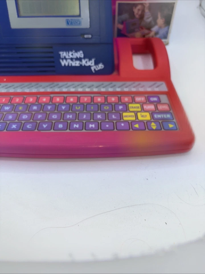 Vintage VTech Talking Whiz Kid Plus Learning Computer 1991 w/ Original Box Works - Image 4 of 4