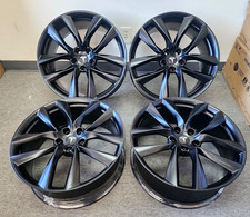 21” Tesla Model S Factory Arachnid Satin Matte Black Wheels Rims 2012-2020 OEM