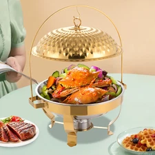 New Stove Hanging Lid Dining Stove Chafing Dish Buffet Set Stove Food Warmer 8L