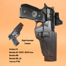 92FS Holster w/ Belt Clip Fit Beretta 92 92FS INOX Compact 92S 92G M9_22 PT92