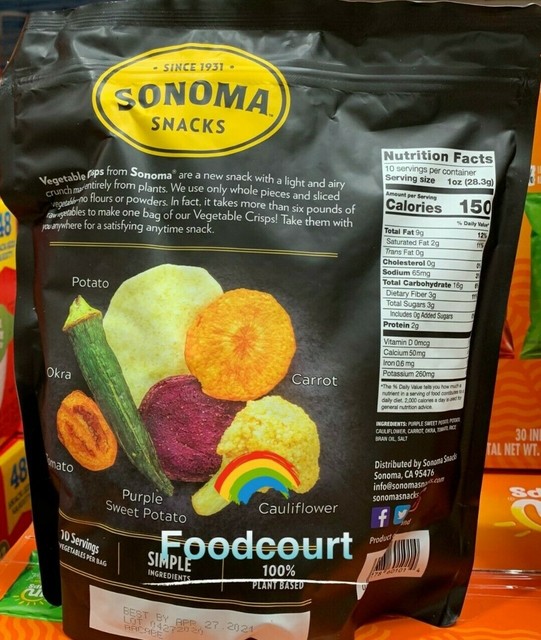 sonoma vegetable crisps