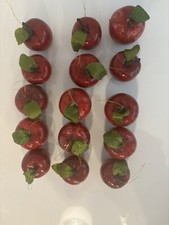 Red Delicious Apples 24 Christmas Ornaments, Decorations, Crafts - NO BASKET