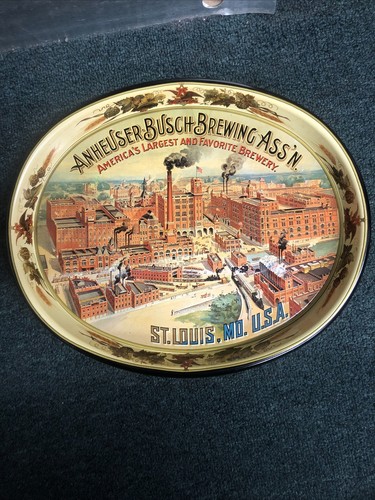 Anheyser Busch Brewing Ass’n Metal Tray - Picture 2 of 2