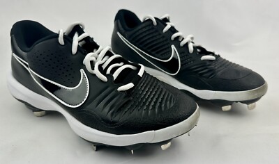 Men Nike Alpha Huarache 3 Varsity Low Baseball Cleats Black 