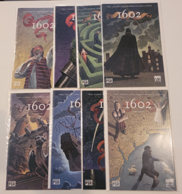 Marvel 1602 #1-8 Complete Set Lot Neil Gaiman Renaissance NM 2003