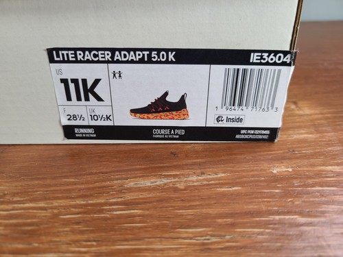 Adidas Lite Racer Adapt 5.0 Kids Shoes Youth Size 11K Unisex IE3604 - Picture 10 of 10