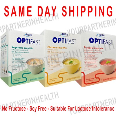 OPTIFAST SOUP COMBO - VEGETABLE - TOMATO - CHICKEN - FRESH AND NEW FORMULA