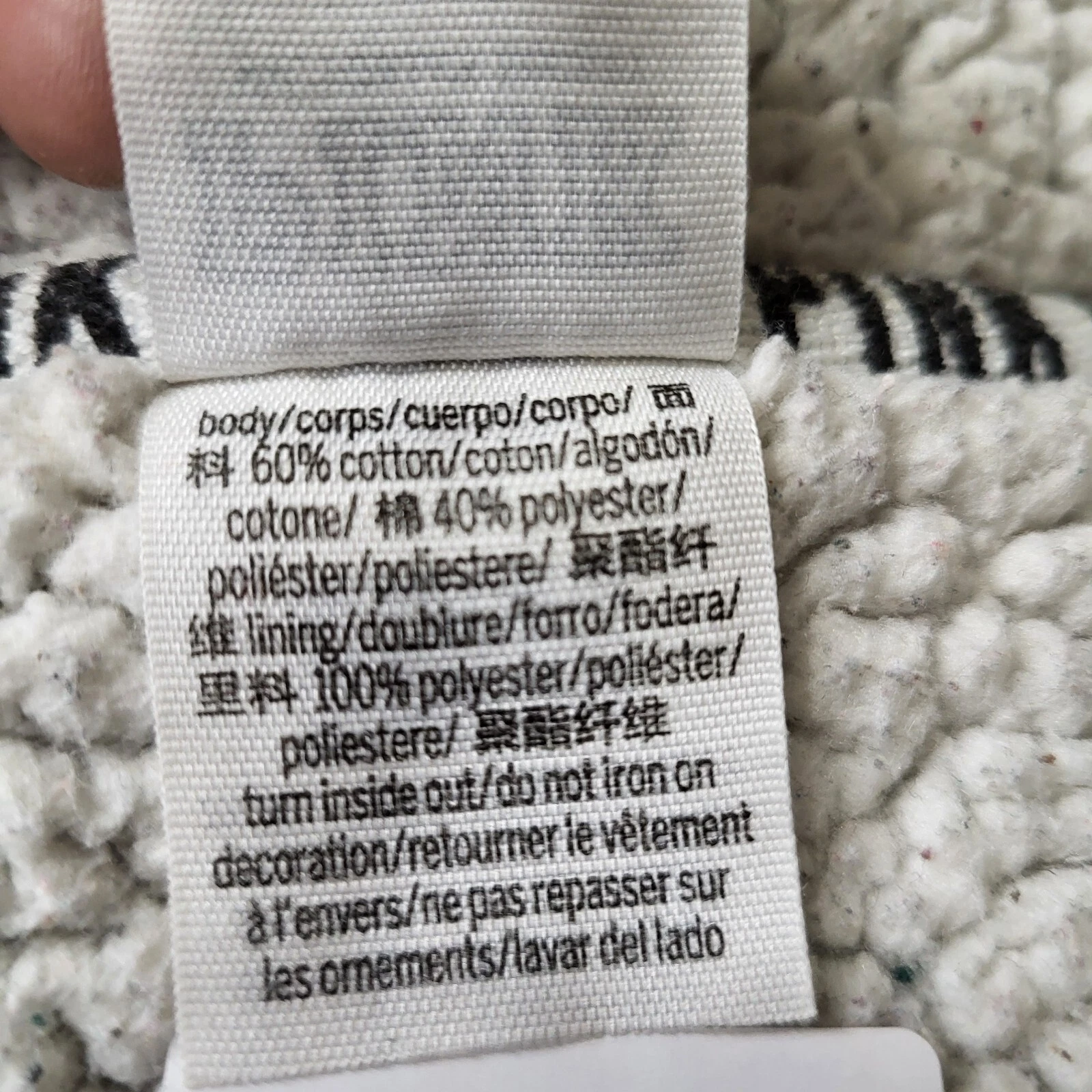 victoria-secret-vs sherpa logo v neck hoodie