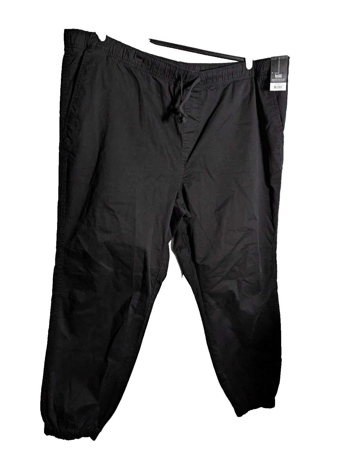 No Boundaries men's twill joggers 3XL black 49/30 NWT