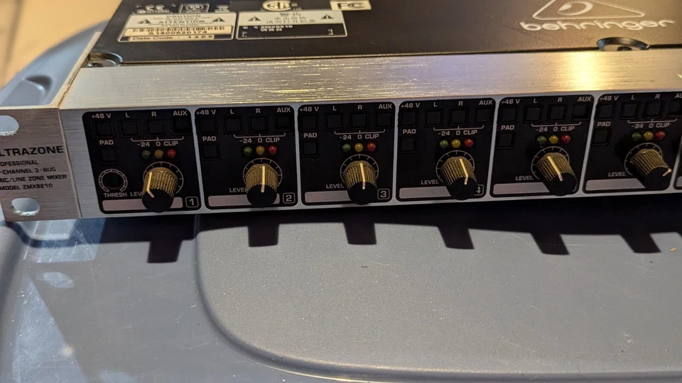 Behringer ZMX8210 UltraZone Professional 8-Channel 3-Bus Mic/Line Mixer - Image 2 of 4