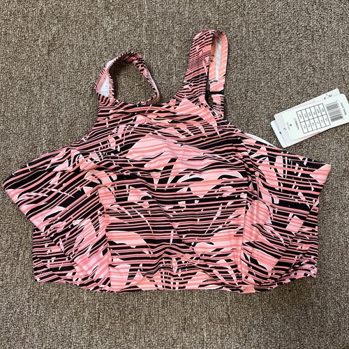 Freya Soul City Underwire Bikini Top Womens 36H Pink Palm Leaf Built In Bra New - Picture 6 of 14