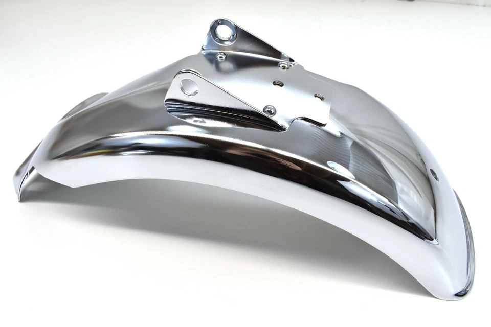 Fender Set 72-77 Z50 A Mini Trail OEM Honda Chrome Mud Guard (See Notes) #Q204 - Image 3 of 4
