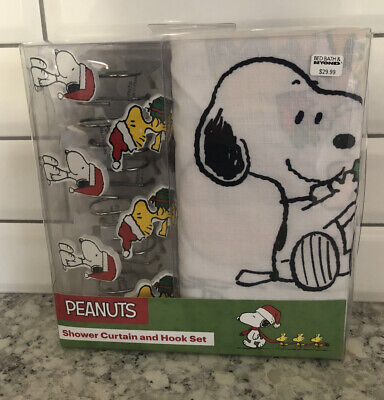 Peanuts Snoopy Charlie Brown Navidad, Snoopy Shower Curtain Hooks