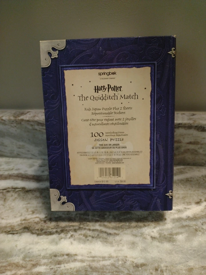 Harry Potter The Quidditch Match 100 Piece Puzzle 3 Sticker Pages T52 - Image 4 of 4