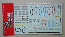 RACE CAR ACCESSORIES 1:24 1:25 GOFER RACING DECALS CAR MODEL ACCESSORY 11039