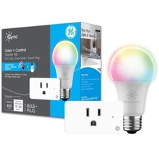 Cync by GE Full Color Smart Bulb Smart Plug Starter Kit
