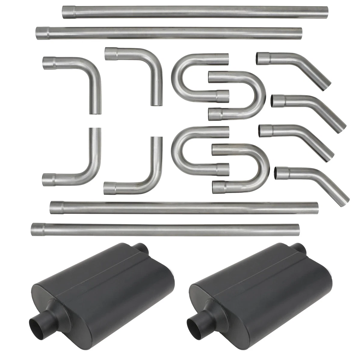 Universal dual on sale exhaust system