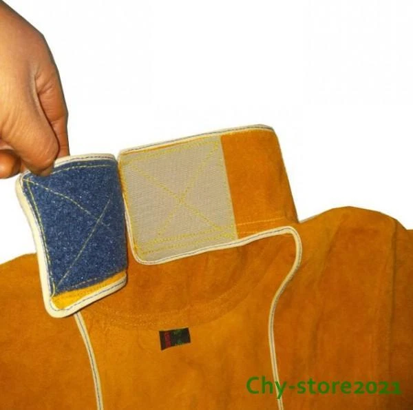 Welding Clothing Men Long Sleeve Protective Welder Wearproof Working Coats Apron - Image 4 of 4