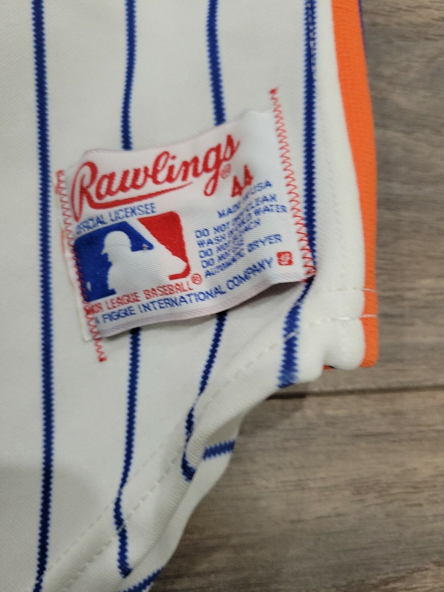 RARE! AUTHENTIC VINTAGE NY METS JERSEY 44 LARGE 80S RAWLINGS