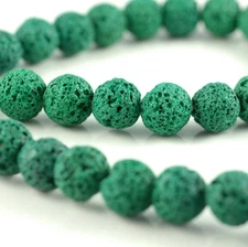 12MM GREEN VOLCANIC BASALTIC LAVA GEMSTONE ROUND 12MM LOOSE BEADS 16inch