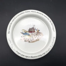 Wedgwood Beatrix Potter  Stop Thief  Peter Rabbit 6 5/8" Porringer Bowl England 