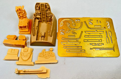 1/48 Su-22M Cockpit set by Cutting edge. Bagged excess, no instructions #48079