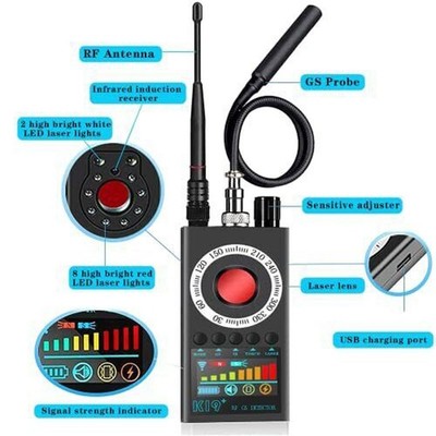 Anti-Spy RF Detector Wireless Camera GSM Bug GPS Tracker Finder Scanner Device