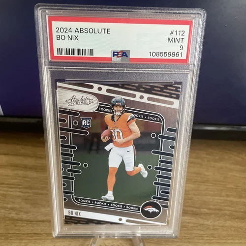 2024 Panini Absolute Bo Nix #112 PSA 9 RC Rookie