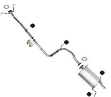 Exhaust System Pipe Rear Muffler W/ Gaskets Fits for 1988-1993 Ford Festiva