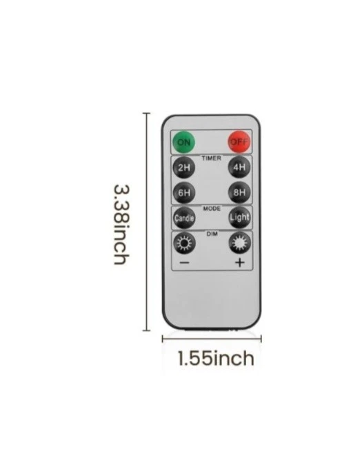 Flameless Candle Accessory LED Lights Remote Controller Replacement - Image 2 of 4