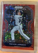 2021 Panini Prizm - Trevor Larnach #55 Red Donut Circle Prizm /99 (RC)