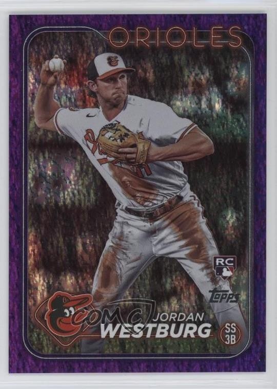 2024 Topps Series 1 Purple Holofoil /799 Jordan Westburg #66 Rookie RC v9t