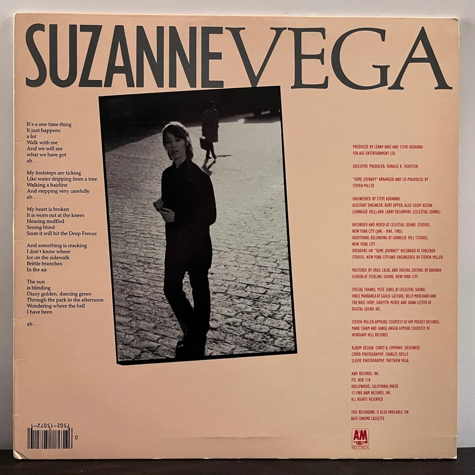 SUZANNE VEGA - Self Titled (Translucent Brown) (1985) - 12" Vinyl Record LP - EX Foto 3 de 4