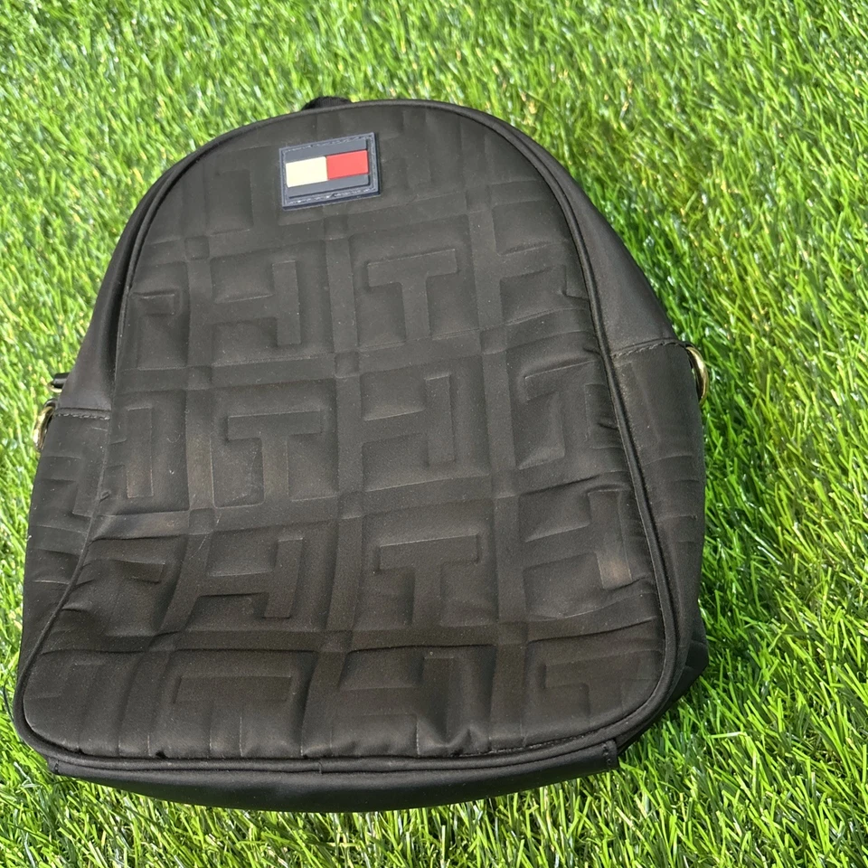Tommy Hilfiger Mini Mochila Negro Logo Bolso Informal de Viaje  Foto 3 de 4