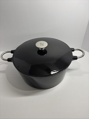Enameled Cast Iron Dutch Oven 7.5qt. HEAVY!!! Tim Love Collection (TLC)