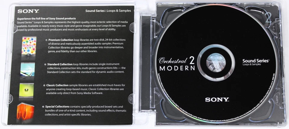 Sony Sound Series Orchestral 2 Modern Loops Sound/Sample Library/Sampling CD - Image 2 of 3