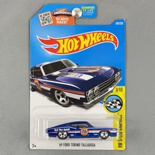 Hot Wheels '69 Ford Torino Talladega Blue Union 76 Livery HW Speed Graphics 8/10