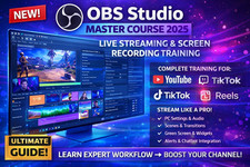 OBS Studio Master Course 2026 + 10GB Assets Live Streaming & Screen Recording