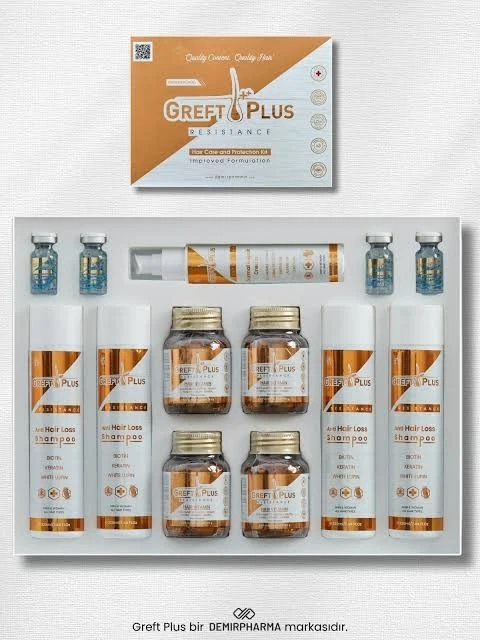 Greft Plus Hair Loss Set 6 Month Kit Shampoo Vitamins Serum FROM USA SHIPPED
Opens in a new window o