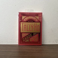 Tally-Ho MetalLuxe Red Playing Cards