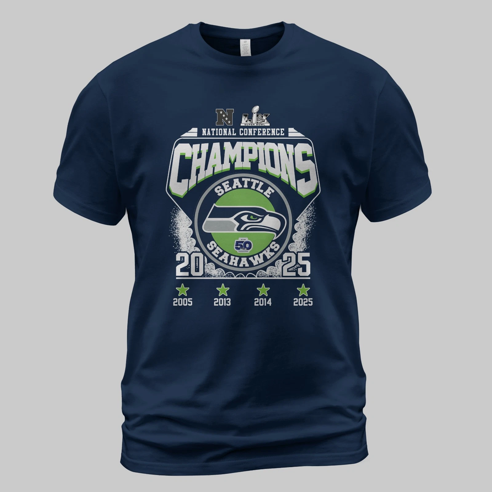 NFC Championship Seattle Seahawks Go Super Bow LX T-Shirt