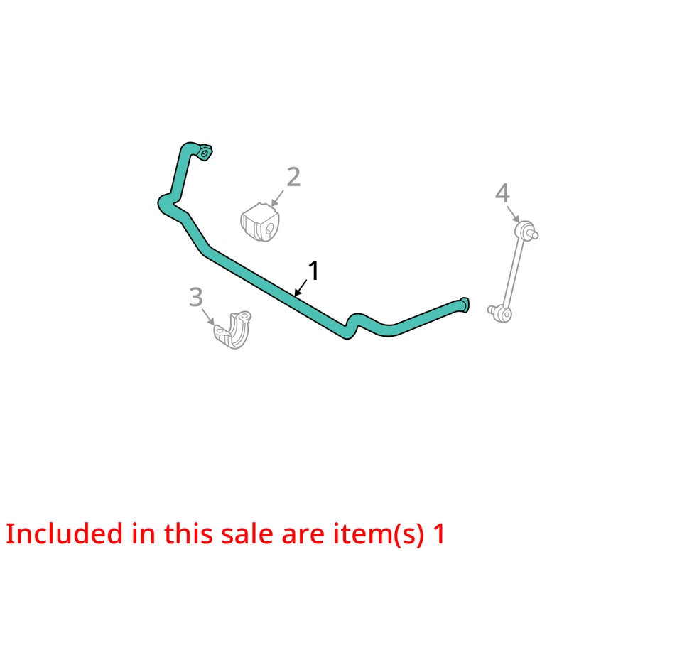 Barra estabilizadora delantera BMW 325i 2001 tracción trasera OEM 146 k millas - LKQ415604415 Foto 4 de 4