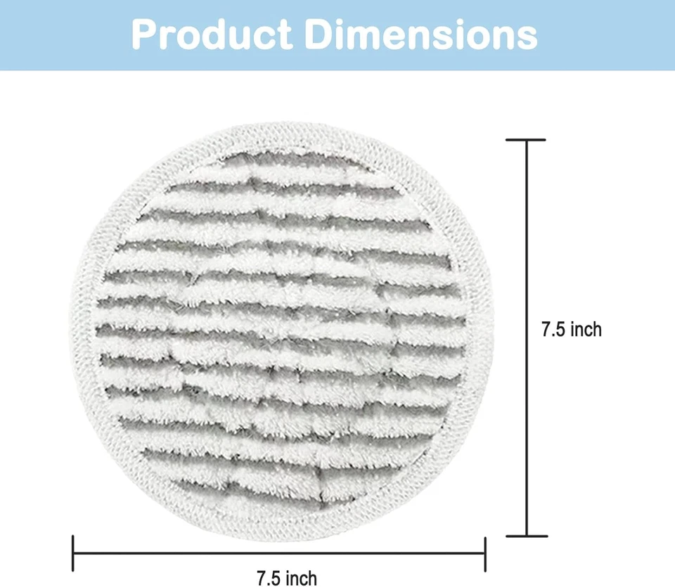 12 Pack S7001 Pads Replacement Steam Mop Pads for Shark S7001 S8201 S7000AMZ S80 - image 4 of 4