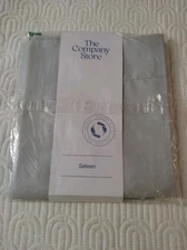 The Company Store Cotton Classic Gray-Mist WF Sateen Sham Standard New