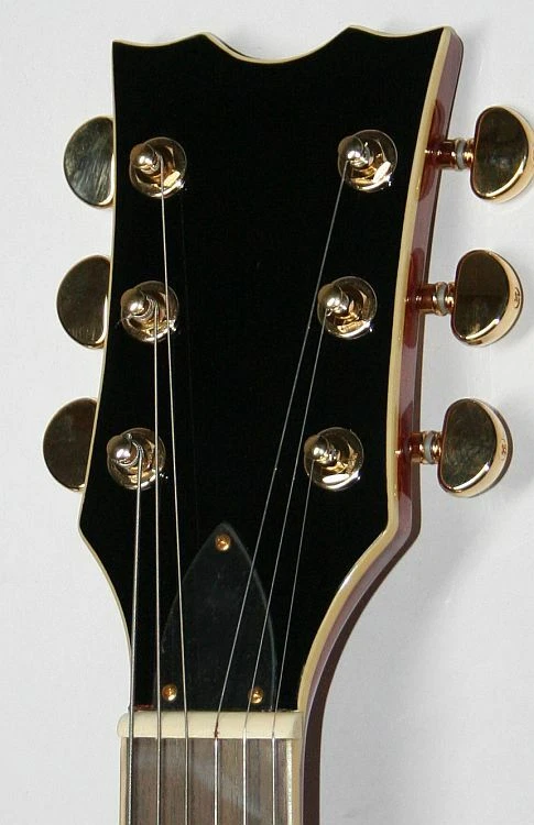 E-Gitarre WELLER Double Cut Quilted Maple Humbucker Grover Mahagoni G123 - Bild 3 von 4