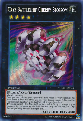 Yugioh! MP CXyz Battleship Cherry Blossom - NUMH-EN044 - Secret